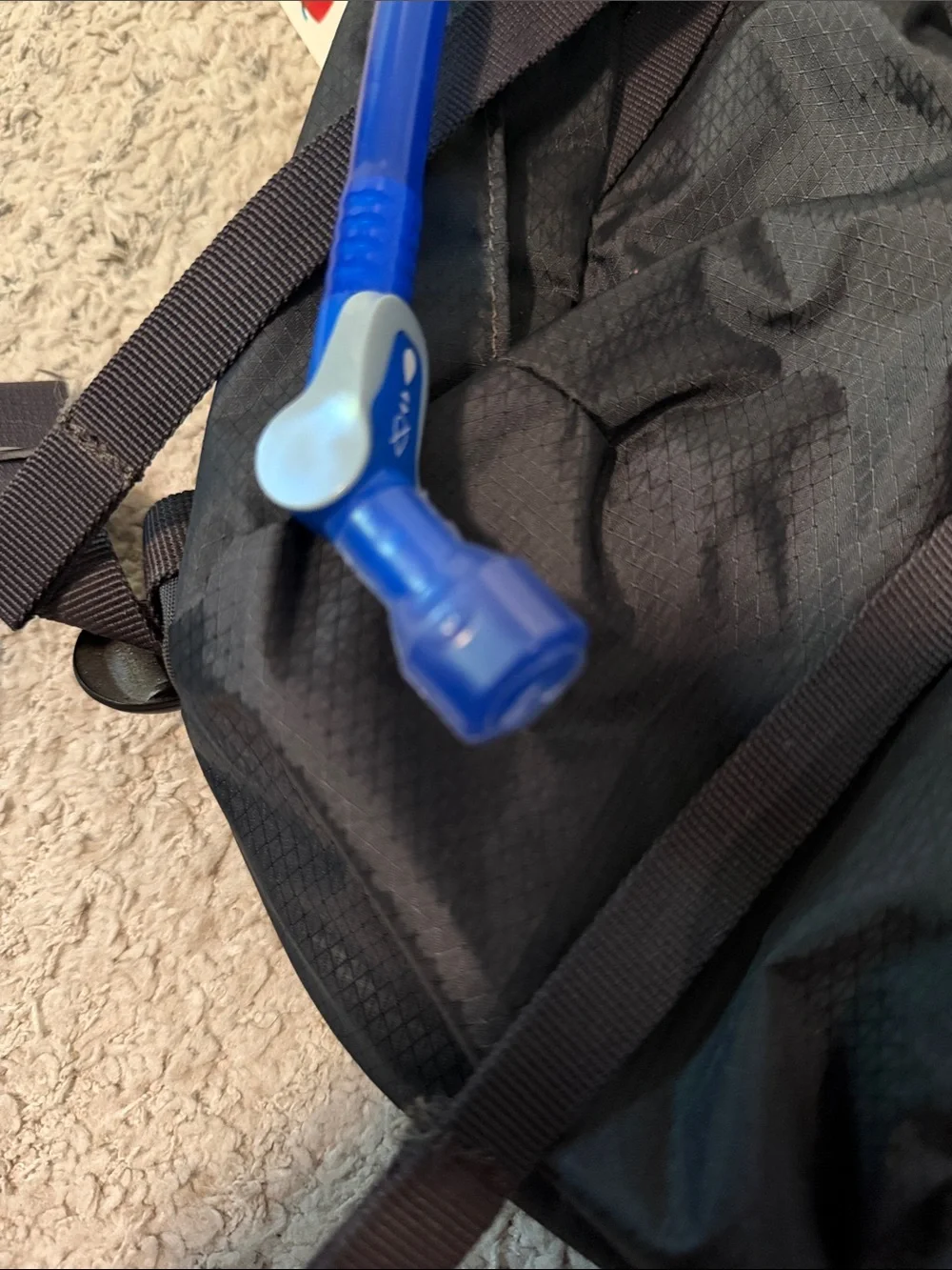 CamelBak Black Backpack with Orange Logo Accent
